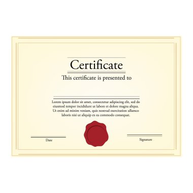 Sertifika Şablonu