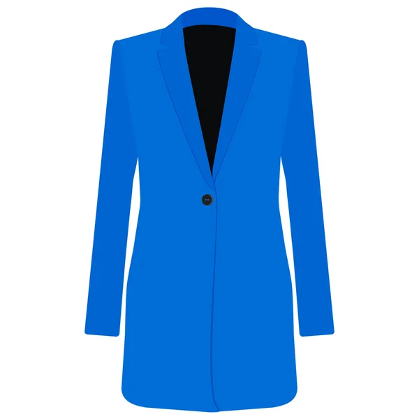 Modrý kabát — Stockový vektor