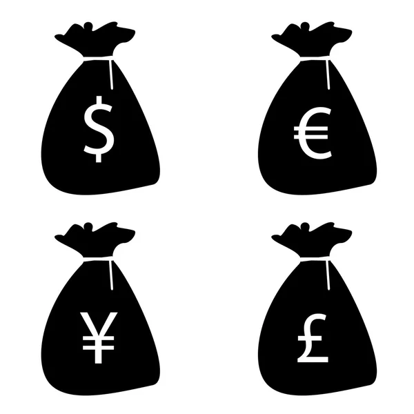 Sacs d'argent — Image vectorielle