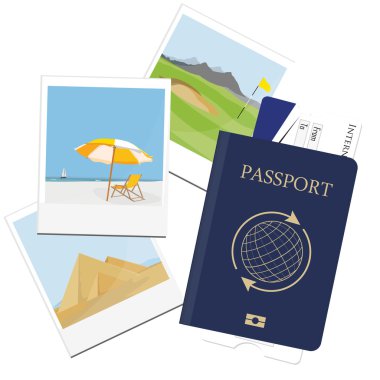 Pasaport, Bilet, polaroid resim