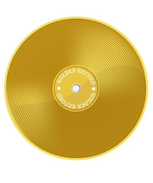 Золотая пластинка — стоковый вектор