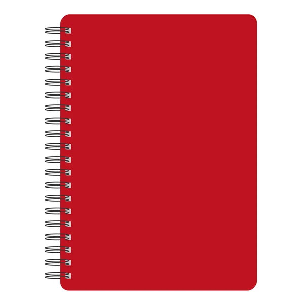 Rotes Notizbuch — Stockvektor