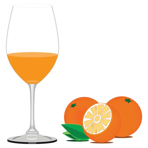 Orangensaft — Stockvektor