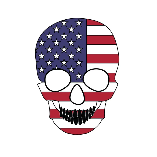 Skull flag — Stock Vector