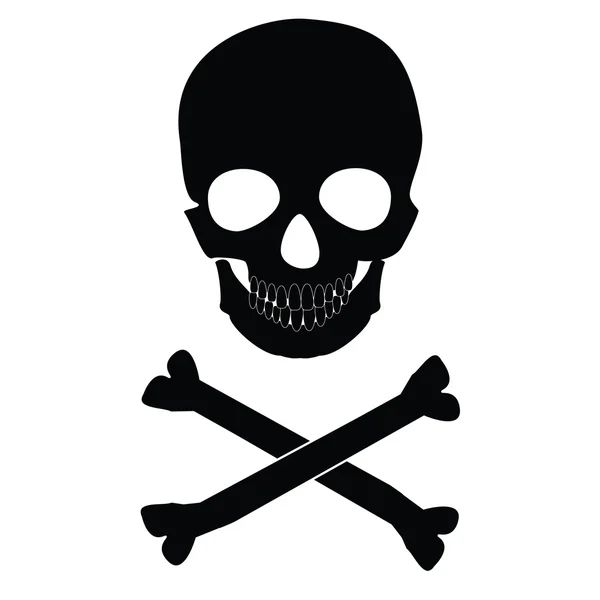 Skull and crossbones — Stock Vector