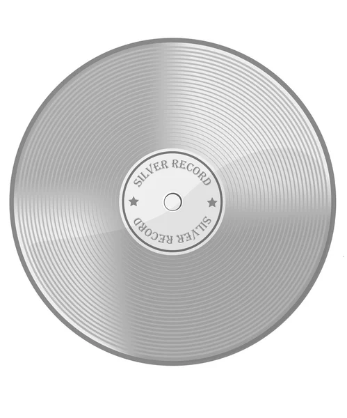 Ασημένιο δίσκο — Διανυσματικό Αρχείο