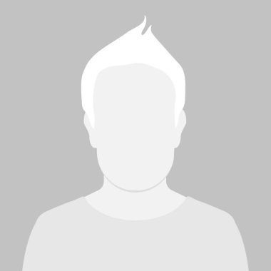 Tek renkli basit gri avatar simgesi, varsayılan erkek avatar profili. Sosyal medya profilleri için Avatar. Vektör