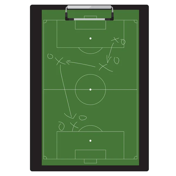 Voetbal tactiek — Stockvector