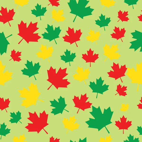 패턴 단풍 잎 — 스톡 벡터