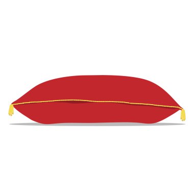 Kırmızı yastık vektör