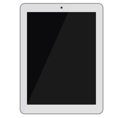 Tablet beyaz vektör