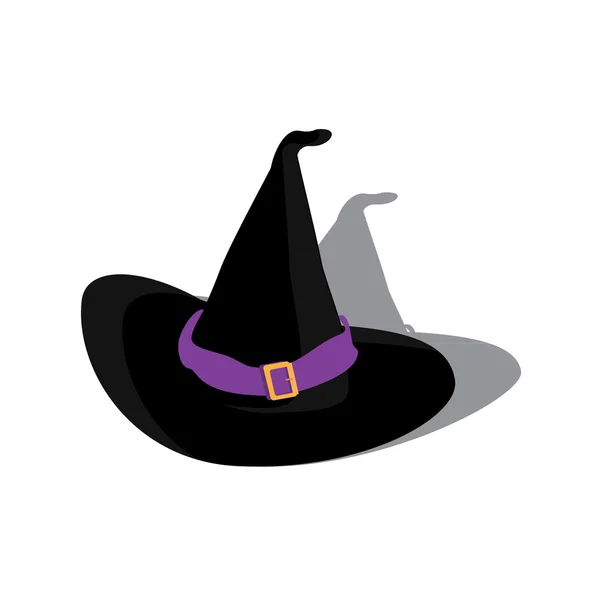 Vector de sombrero de bruja — Vector de stock