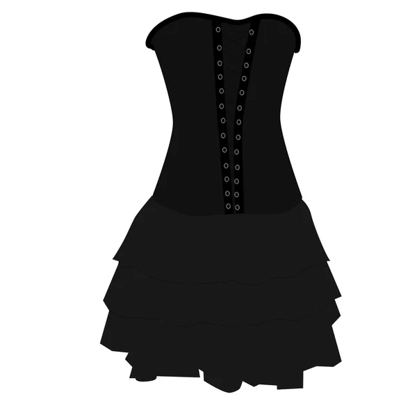 Vestido gótico vector — Vector de stock