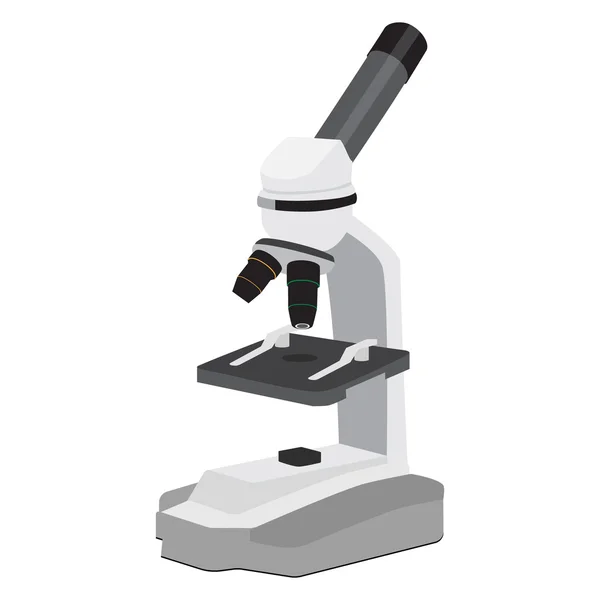 Microscope vector icon — Stock Vector