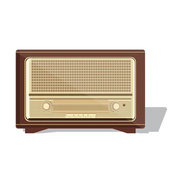 Antiguo vector de radio — Vector de stock