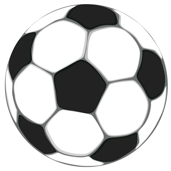 Bola de futebol vetor — Vetor de Stock
