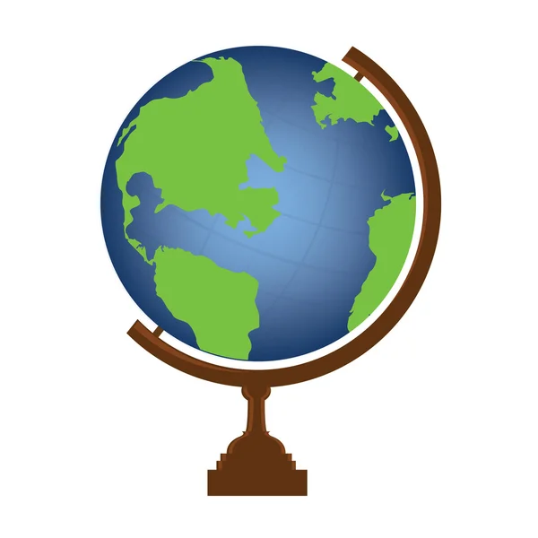 Globe Icona vettoriale — Vettoriale Stock