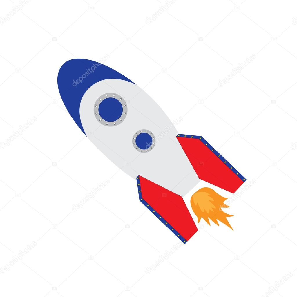 Space rocket vector