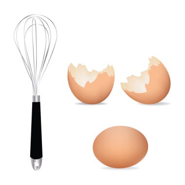 Yumurta ve yumurta çırpıcı