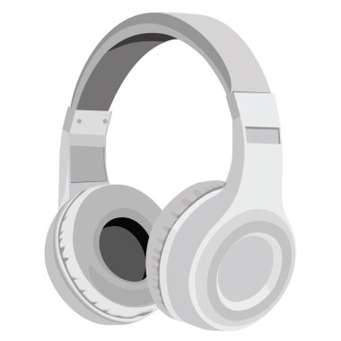 Gri kulaklık vektör