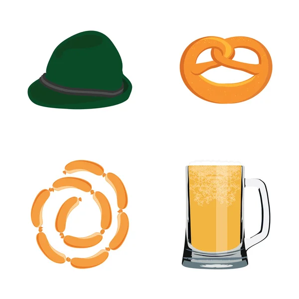 Conjunto de iconos del Oktoberfest — Archivo Imágenes Vectoriales