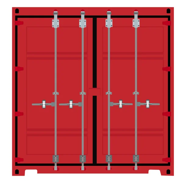 Container vista frontal ou traseira —  Vetores de Stock