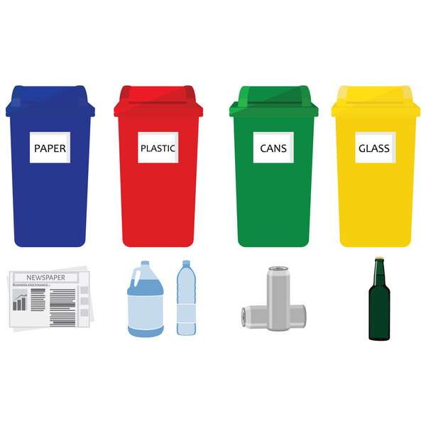 Баки для сортировки мусора картинки для детей