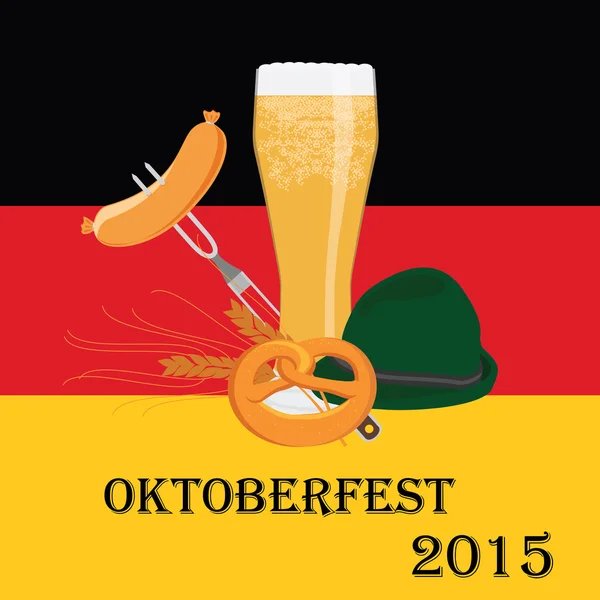 Illustrazione vettoriale Oktoberfest — Vettoriale Stock