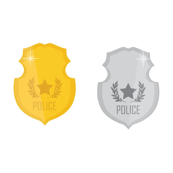 Ensemble de badges de police — Image vectorielle