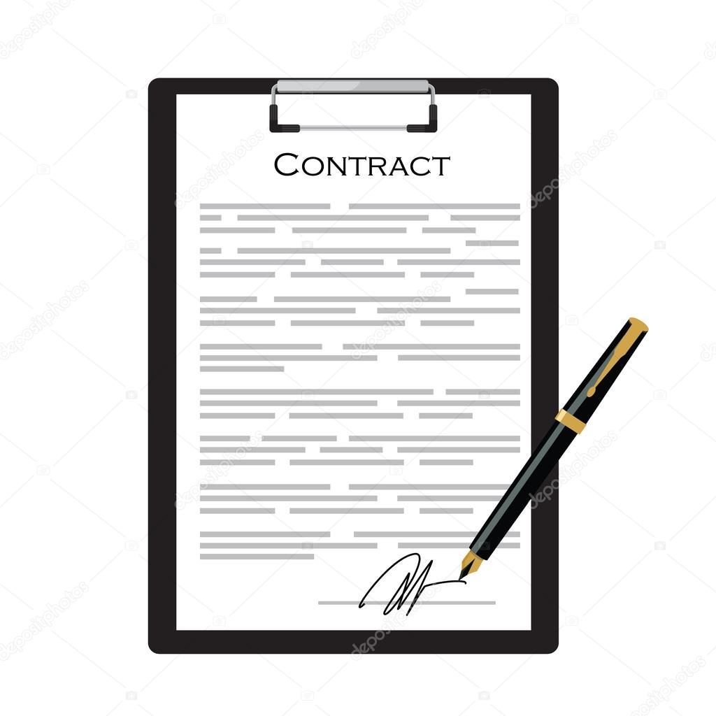 Contract with signature