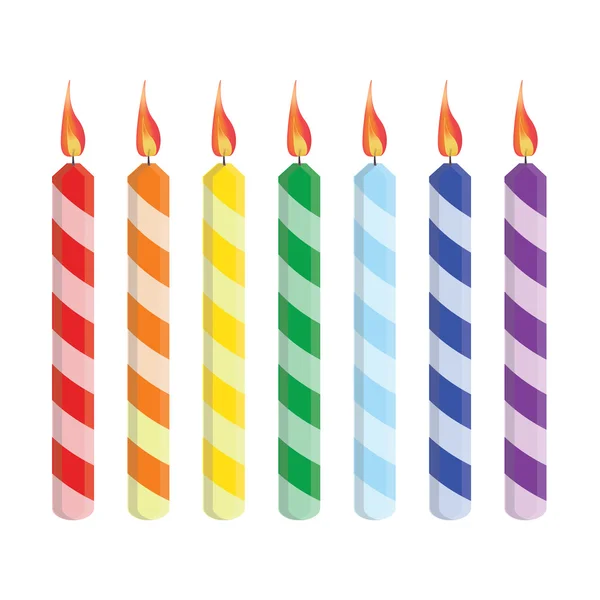 Birthday candles  Raster — Stock Photo, Image