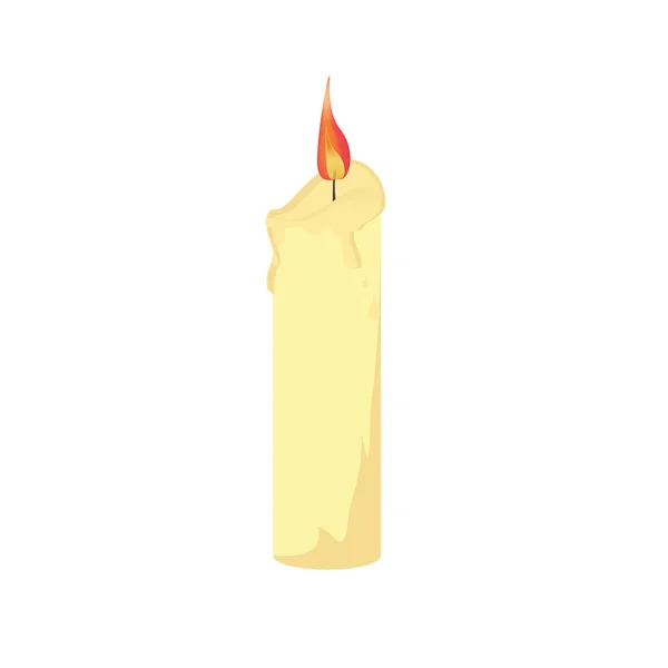 Candle glowing raster — Stock Photo, Image