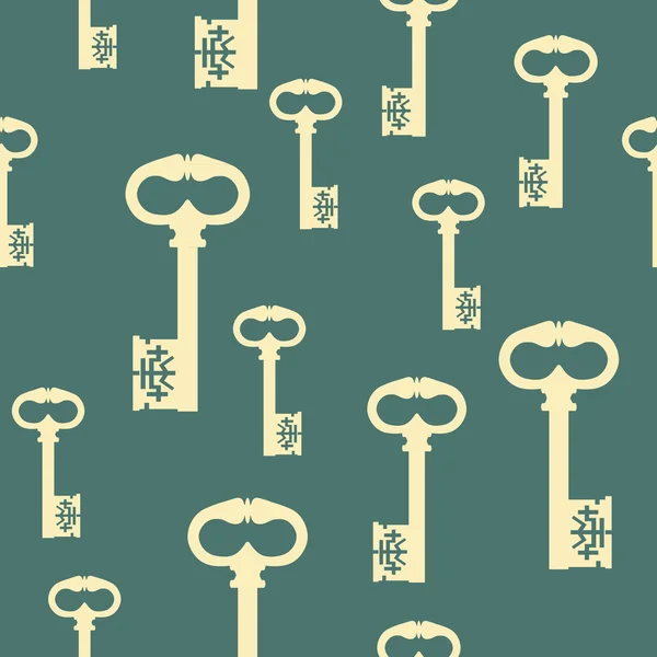 Pattern with antique keys — Stock Photo, Image