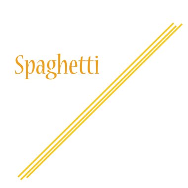 Spagetti makarna raster