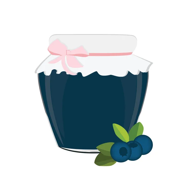 Blueberry jam rastrowych — Zdjęcie stockowe