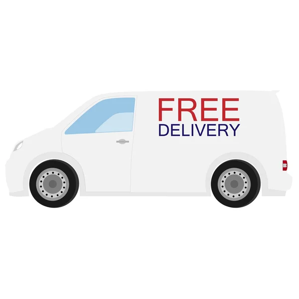 Delivery car raster — Stock Photo, Image