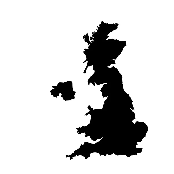 英国地図ラスター — ストック写真