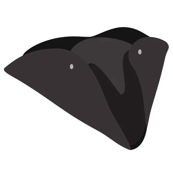 Sombrero pirata negro — Foto de Stock