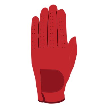 Red glove raster clipart