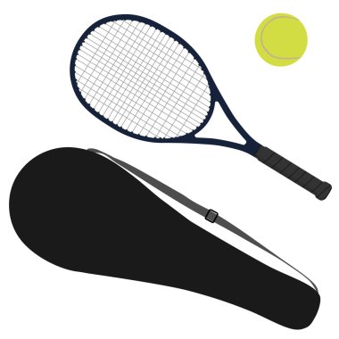 Tenis topu, tenis raketi, raket kapak