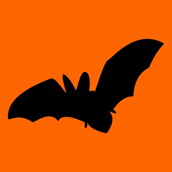Silueta de fondo de murciélago naranja —  Fotos de Stock