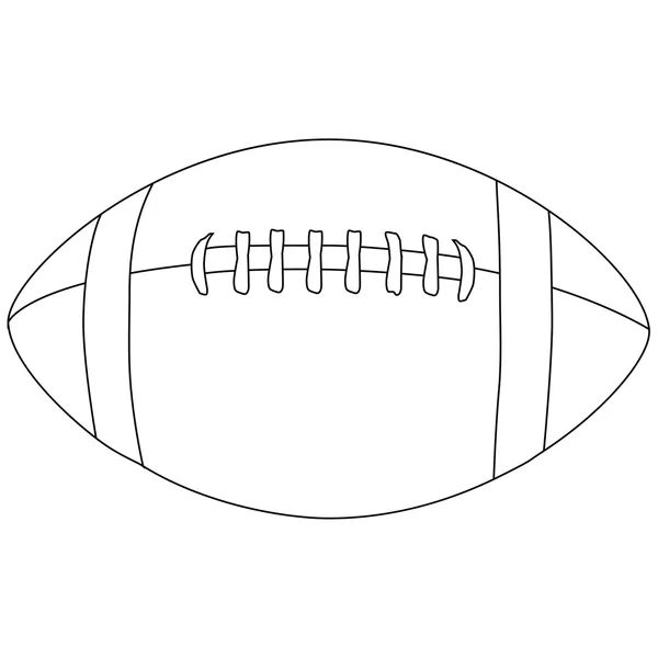 Obrys míč americký fotbal — Stock fotografie