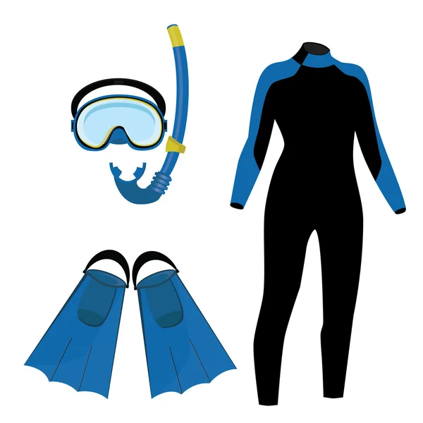 Diving icon set — Stock Photo, Image