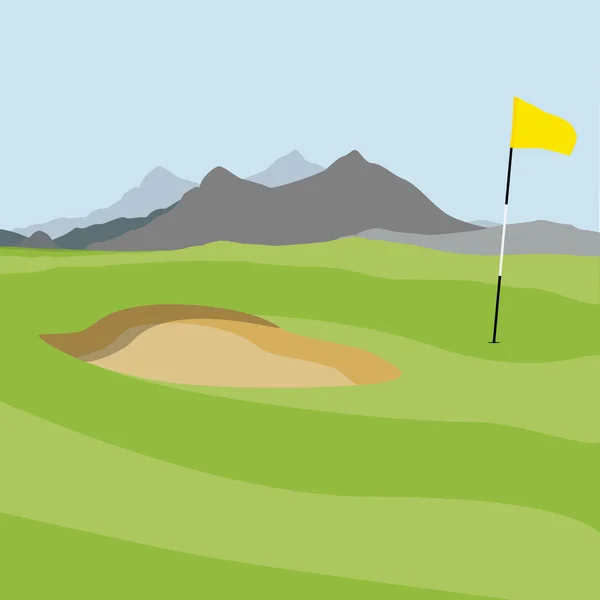 Golf field raster — Stock Photo, Image