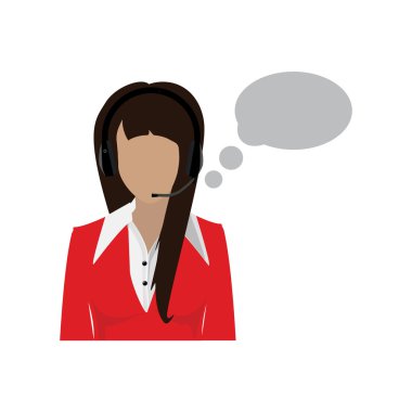 Kadın çağrı merkezi avatar