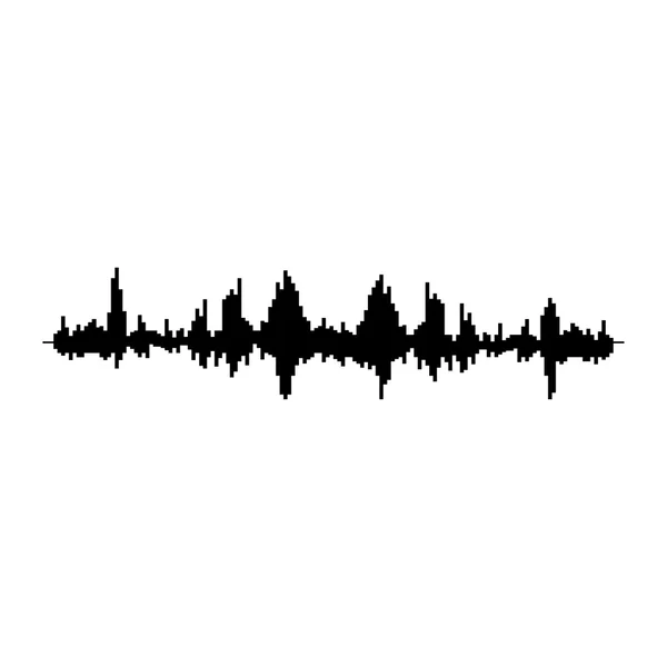 Звукова хвиля растрові — стокове фото