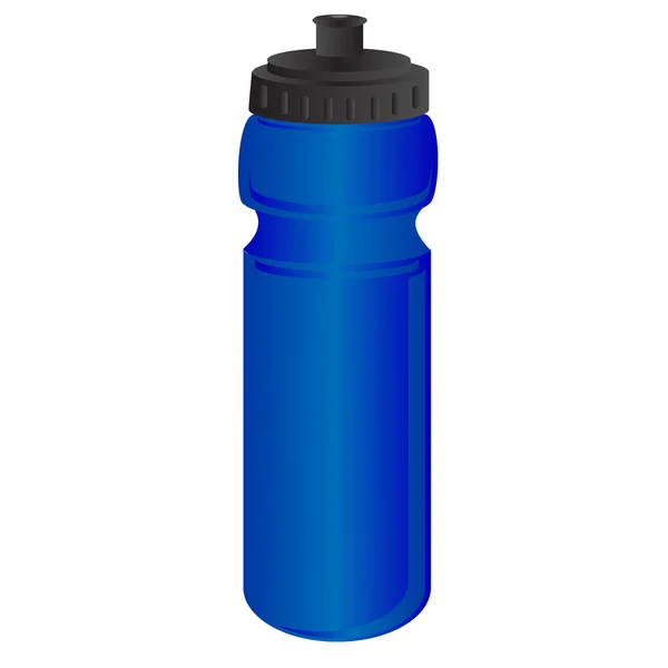 Butelka wody niebieski Sport — Zdjęcie stockowe