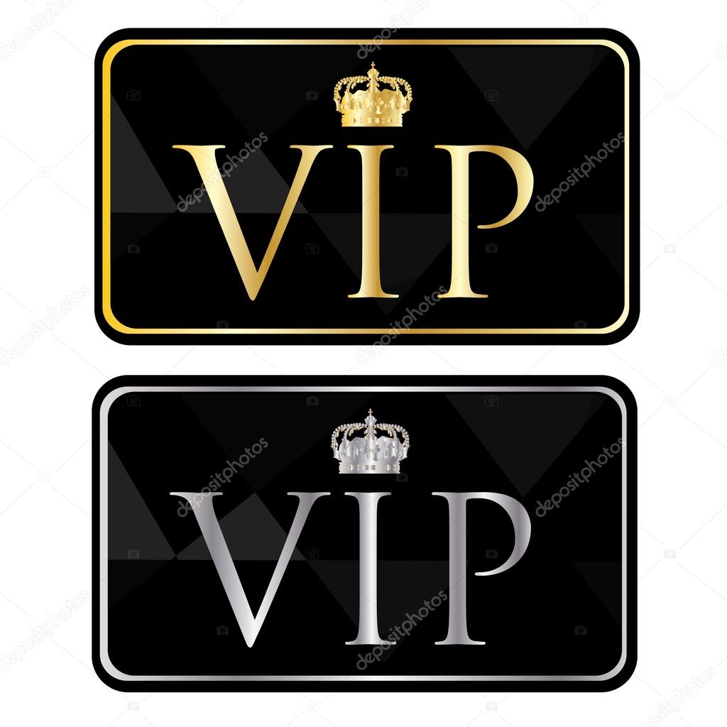 Silver and golden vip pass