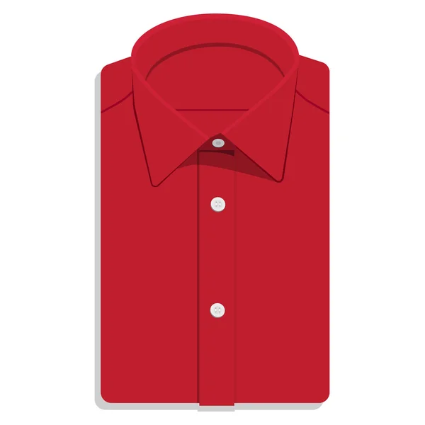 Chemise pliée rouge — Image vectorielle