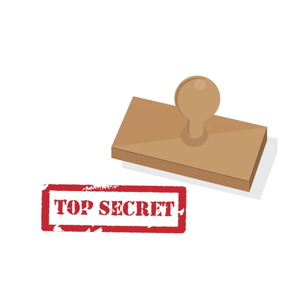 Stämpel med texten top secret — Stock vektor